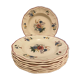 Set of 8 hollow plates in Earthenware Digoin Sarreguemines, Agreste model