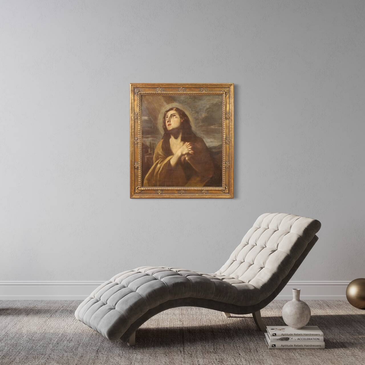 Antique Magdalene painting form 17th century