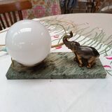 Art deco elephant lamp