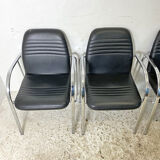 Set of 4 design chairs
