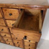 Armoire d'apothicaire vintage à 36 tiroirs des années 1930