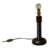 Wooden bedside lamp foot