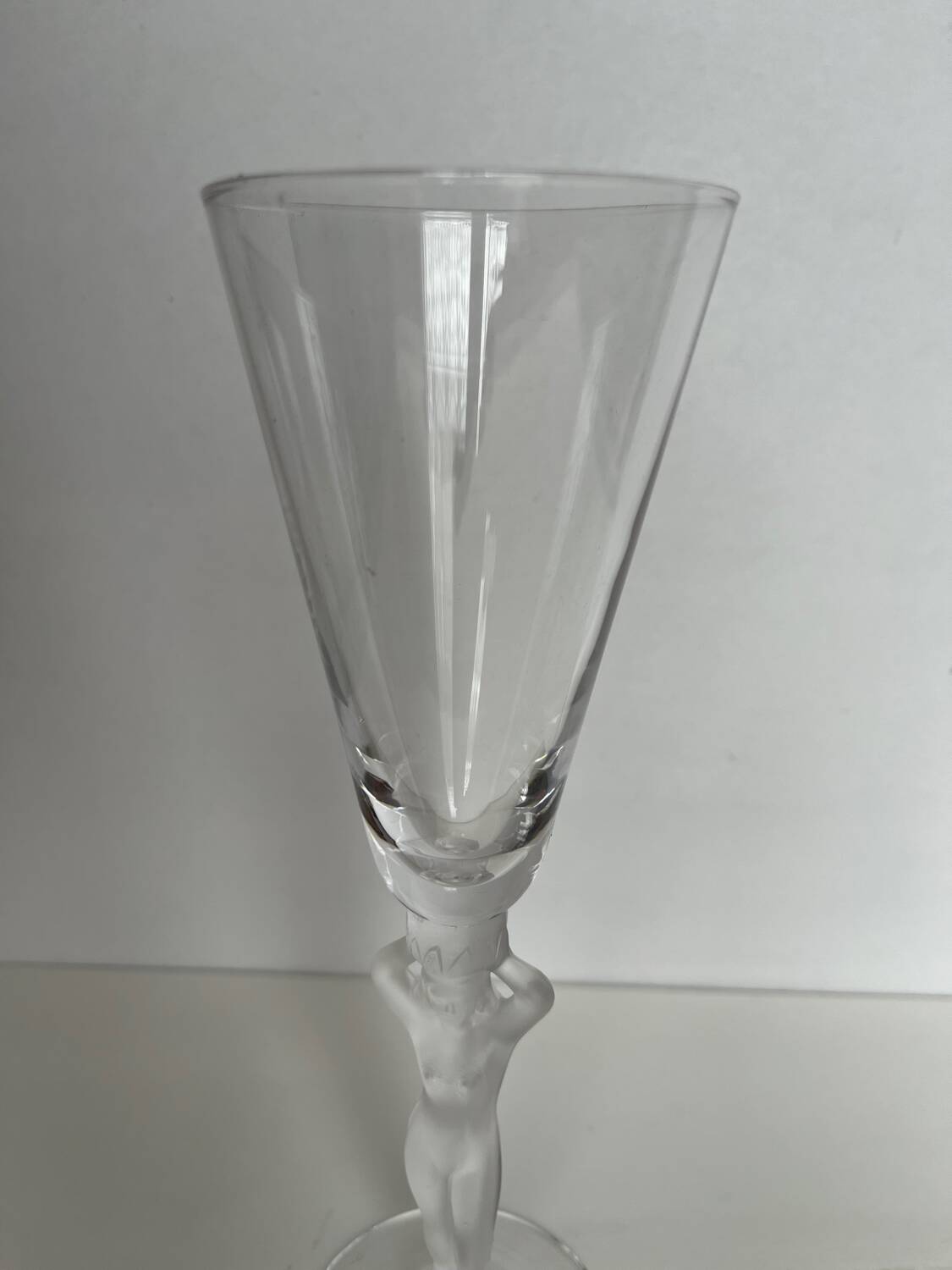6 Bayel crystal champagne flutes