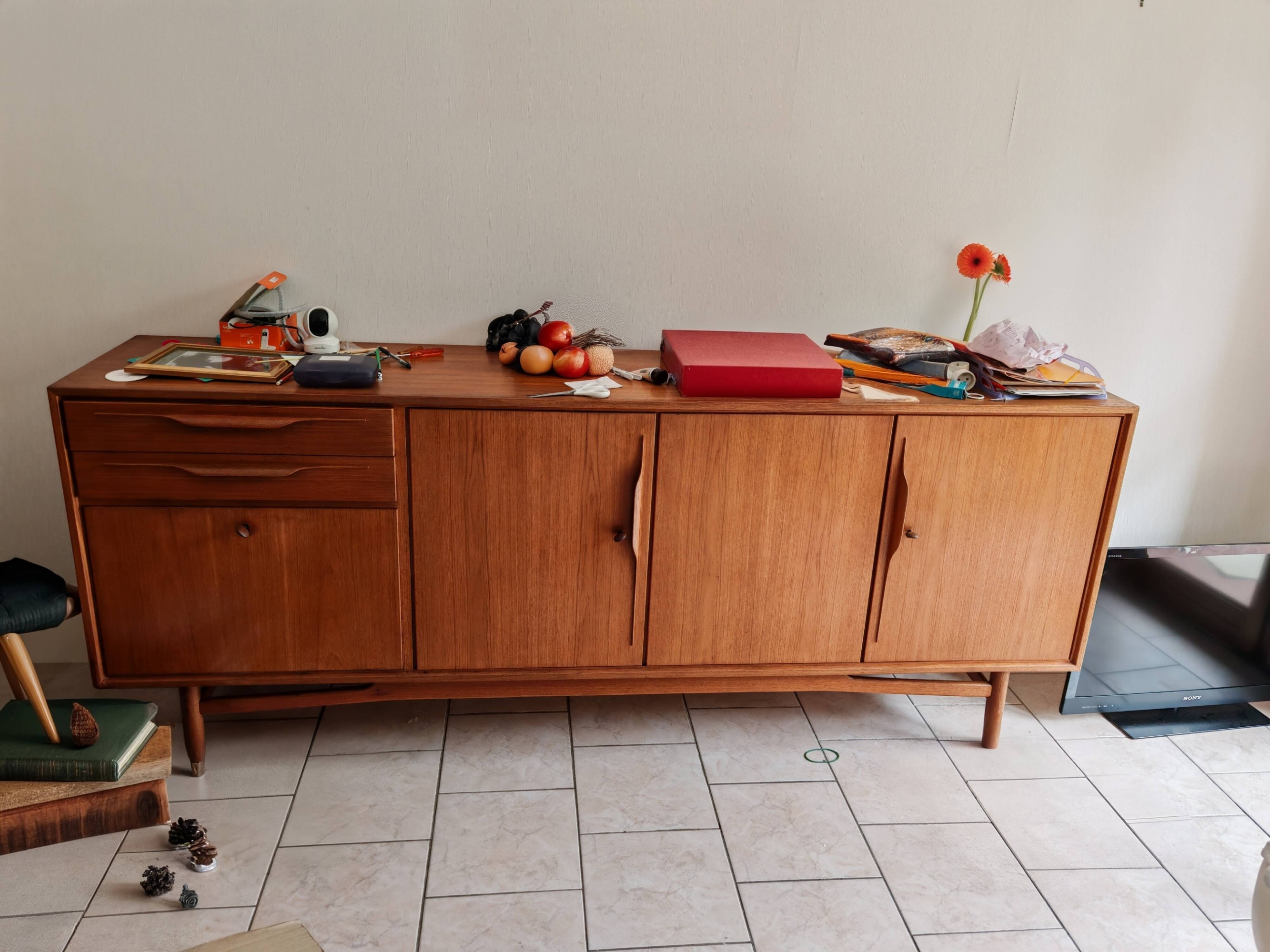Swiss teak sideboard