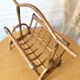 Vintage bamboo rattan magazine rack