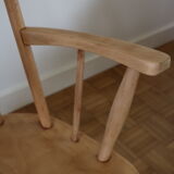 Scandinavian rocking-chair light beech