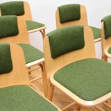Suite of 7 Split stools, Ton