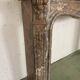Louis XV style fireplace in red breche marble 19th century