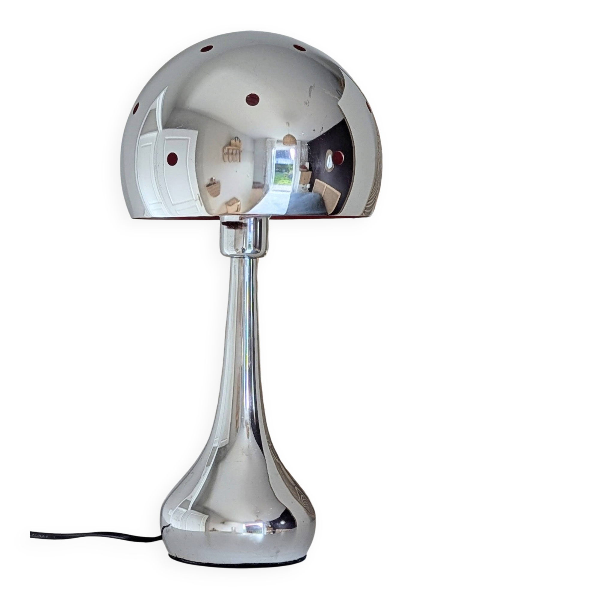 Space age chrome lamp (L-0222)