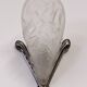 Art Deco wall lamp in frosted glass and nickel-plated bronze circa 1920