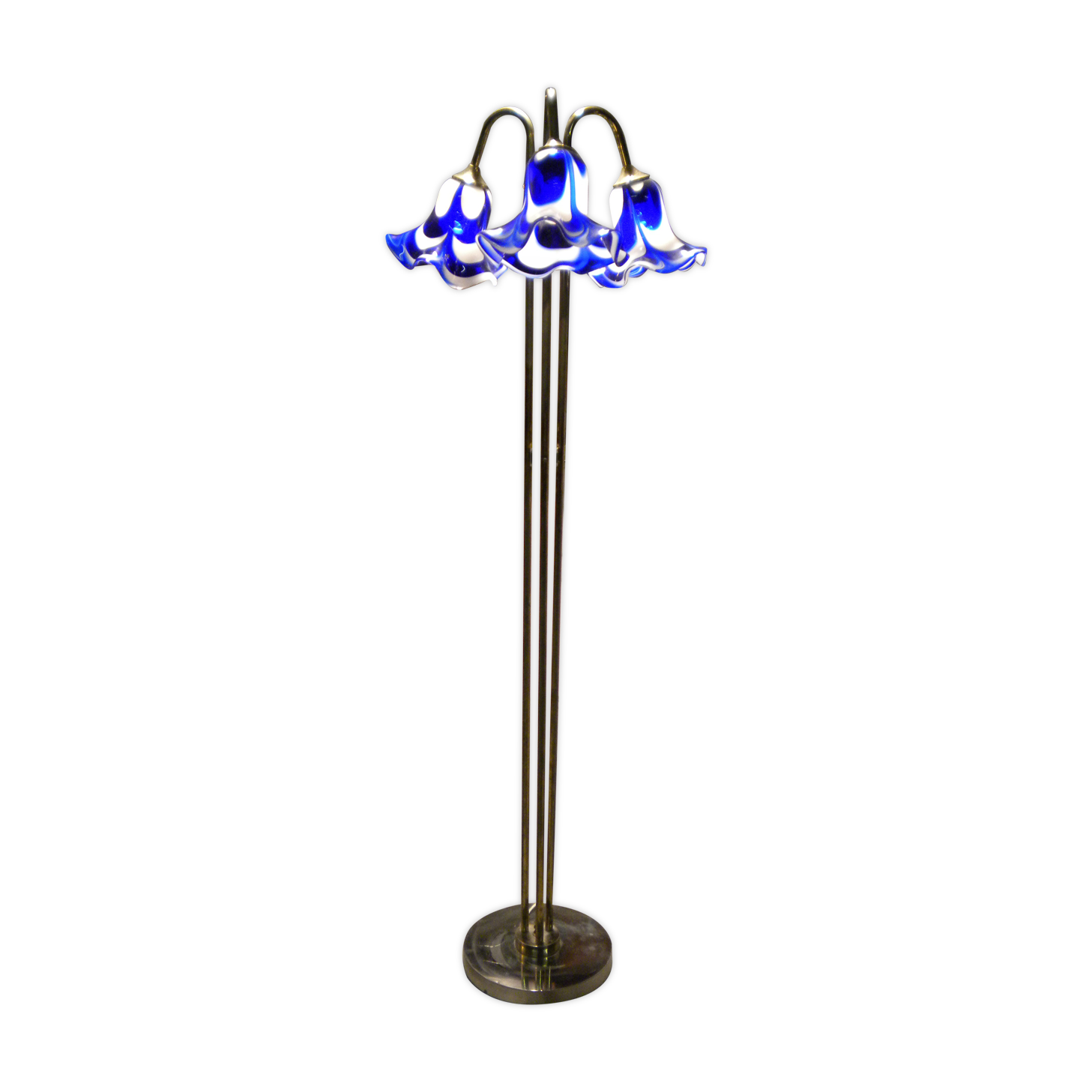 Lampadaire italien en verre Murano des années 60 design