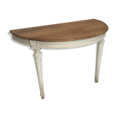 Old half moon console