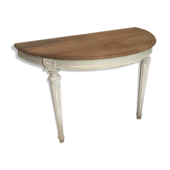 Old half moon console