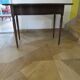 Table d’appoint extensible -Bureau-Années 80-Louis XV-teinte acajou