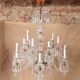 Grand lustre en cristal de France, années 1930/40 dans le style Baccarat Zenith.