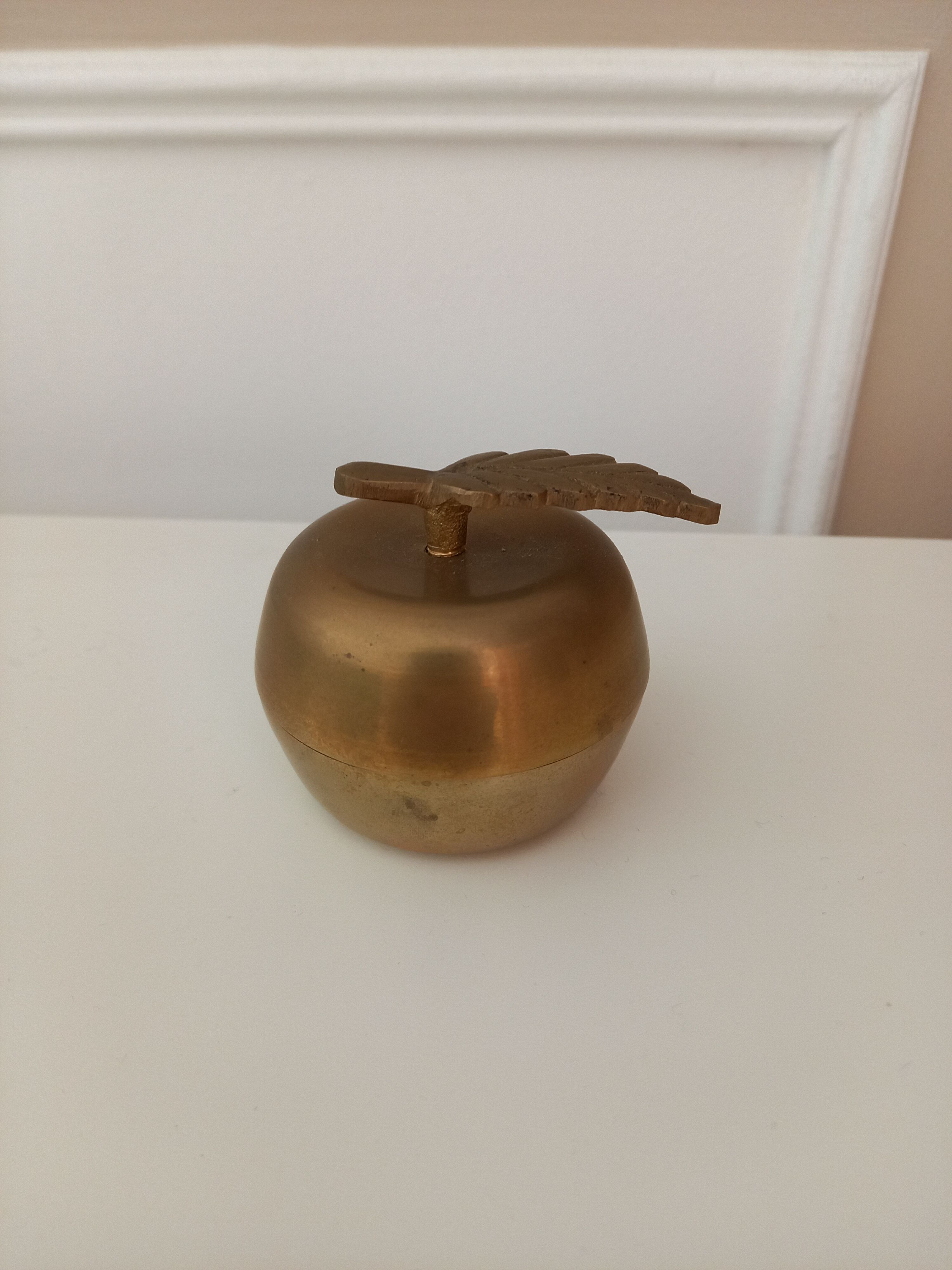 Golden metal apple box