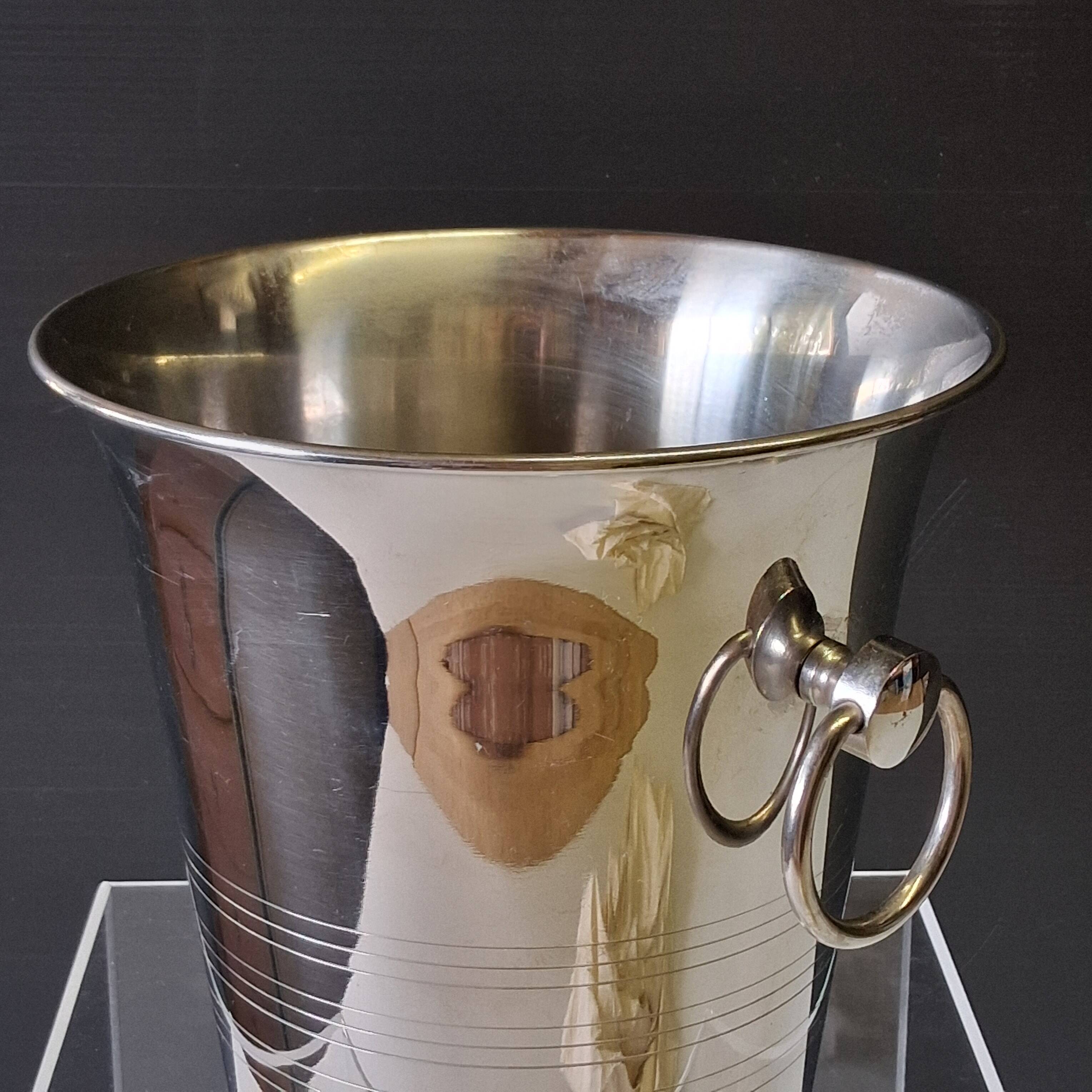 18/8 stainless steel champagne bucket from Guy Degrenne.
