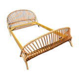 Rattan bed 110x180 cm