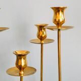Pair of Danish brass candlesticks