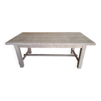 Renovated solid oak farmhouse table