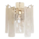 Venied-White Alabastro Strips “Listelli” Murano Glass Wall Sconce