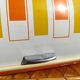 vintage orange bread hutch 70s
