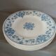 5 old flat plates in Sarreguemines ironstone