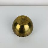 Bougeoir, photophore en laiton doré vintage