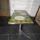 Vintage coffee table in glazed ceramic from the 1960s.