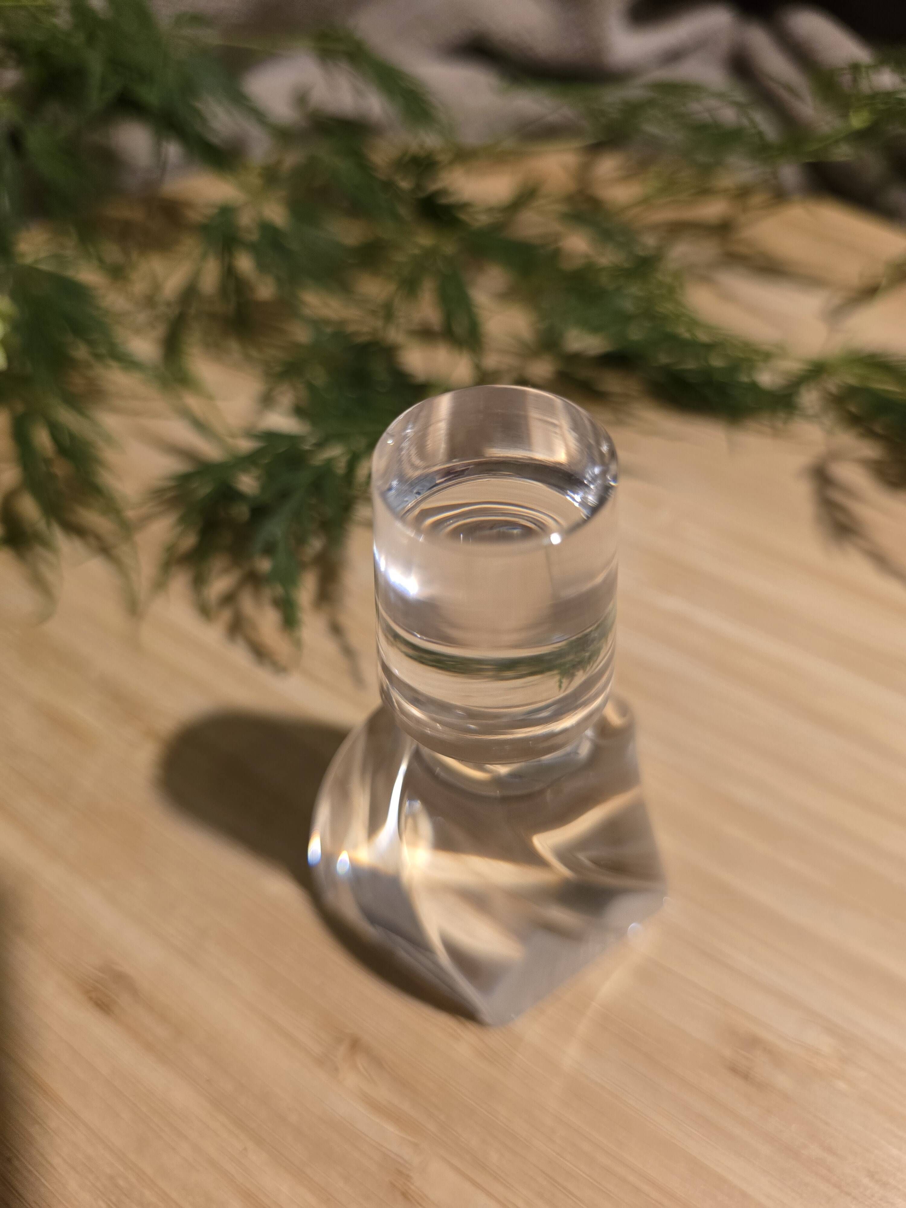 Sèvres crystal – antique whisky decanter – cut crystal with label