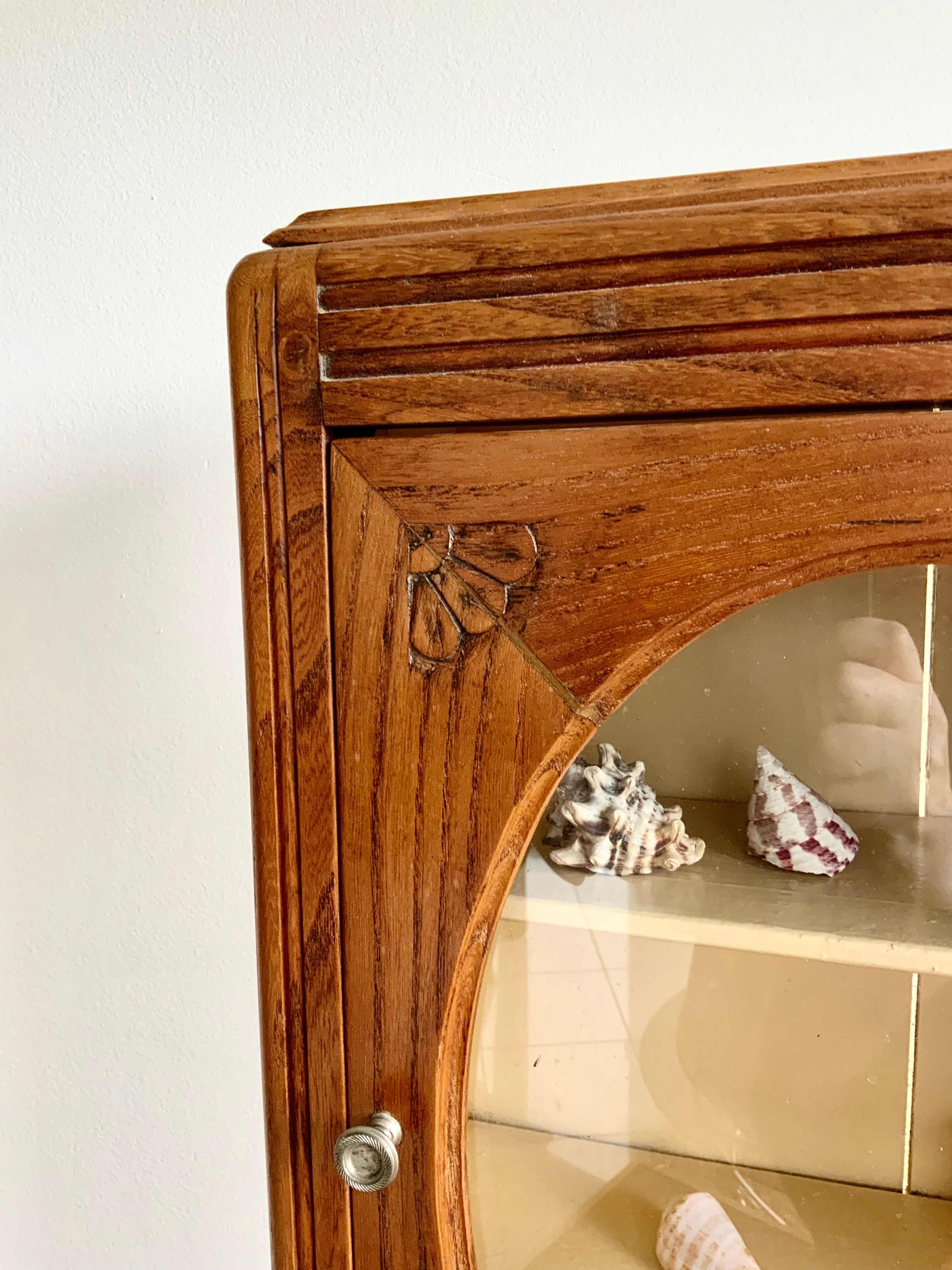 Antique toilet cabinet