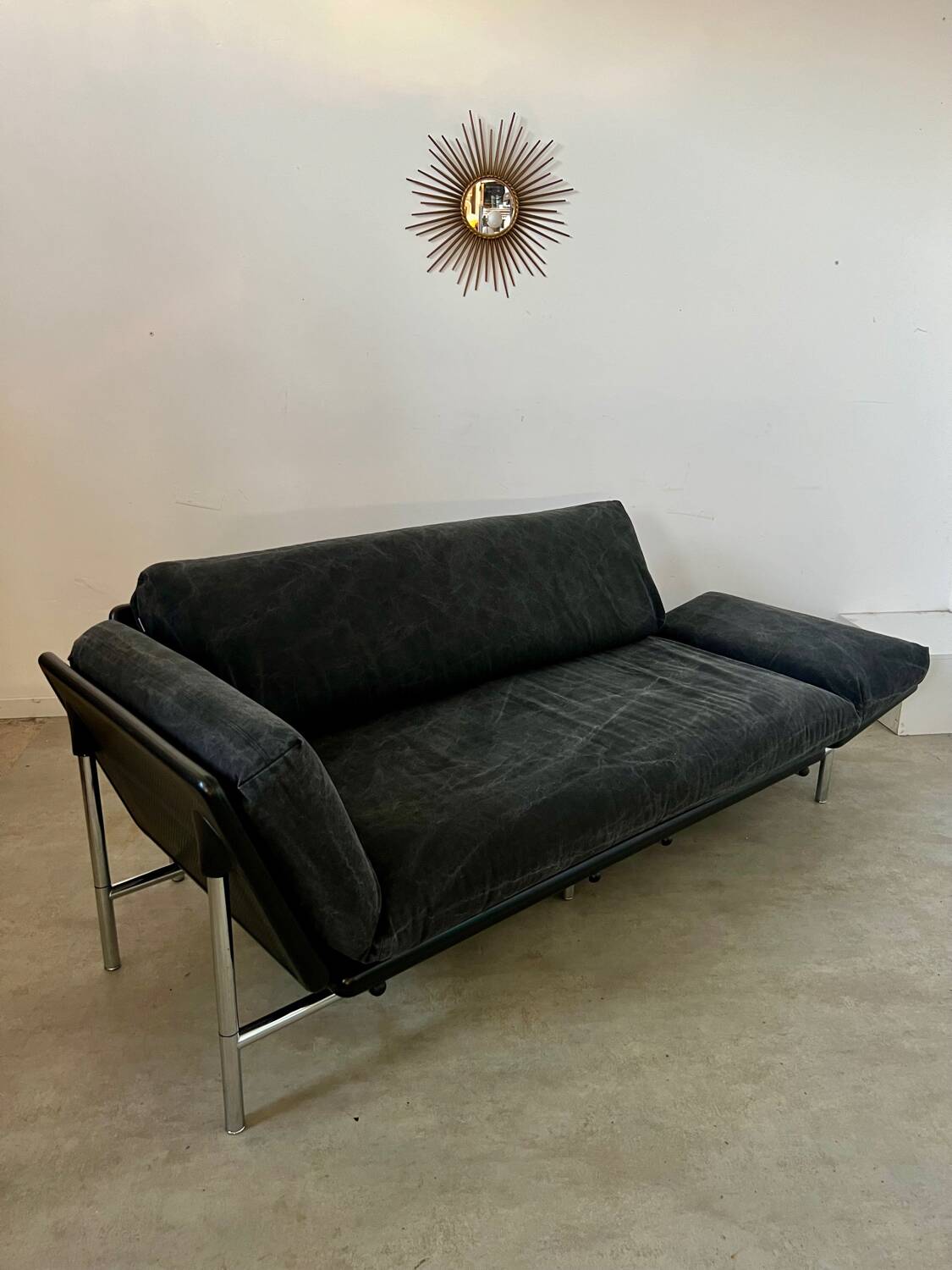 Vintage 2/3 seater sofa "Rataplan" Italian design Roberto Tapinassi for Dema modular