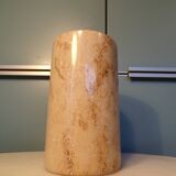 Travertine roller vase h=17cm