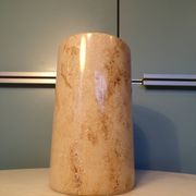 Travertine roller vase h=17cm