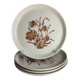 Speckled stoneware dinner plates