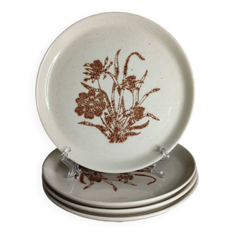 Speckled stoneware dinner plates
