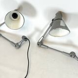 Mid-Century AURE set of two rare wall lamps in metal. Italy 1960s