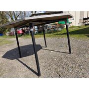 Table de collectivité octogonale vintage