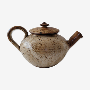 Large artisanal sandstone teapot
