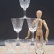 Set of 6 chiseled ribbed glasses