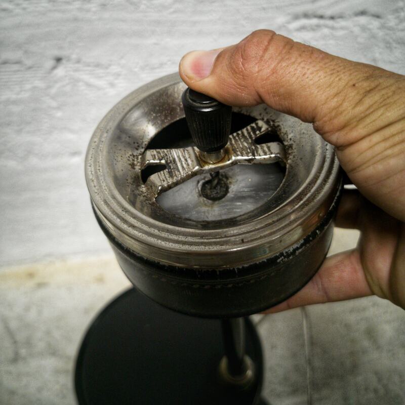 Standing ashtray with magazine holders