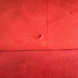 Banquette velours rouge