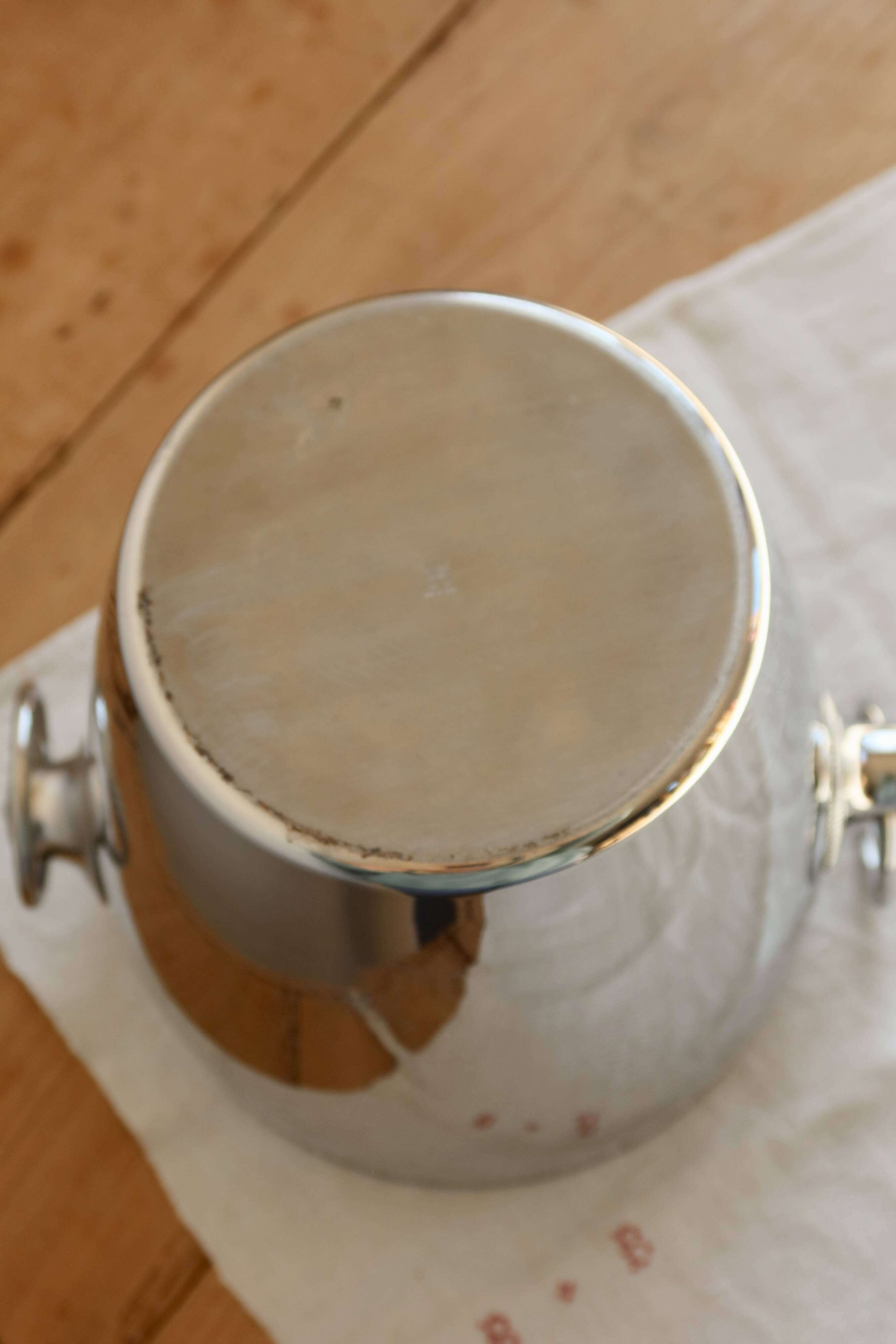 Vintage silver-plated metal champagne bucket Rémy Letang