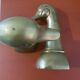 Pair of ducks brass bookends