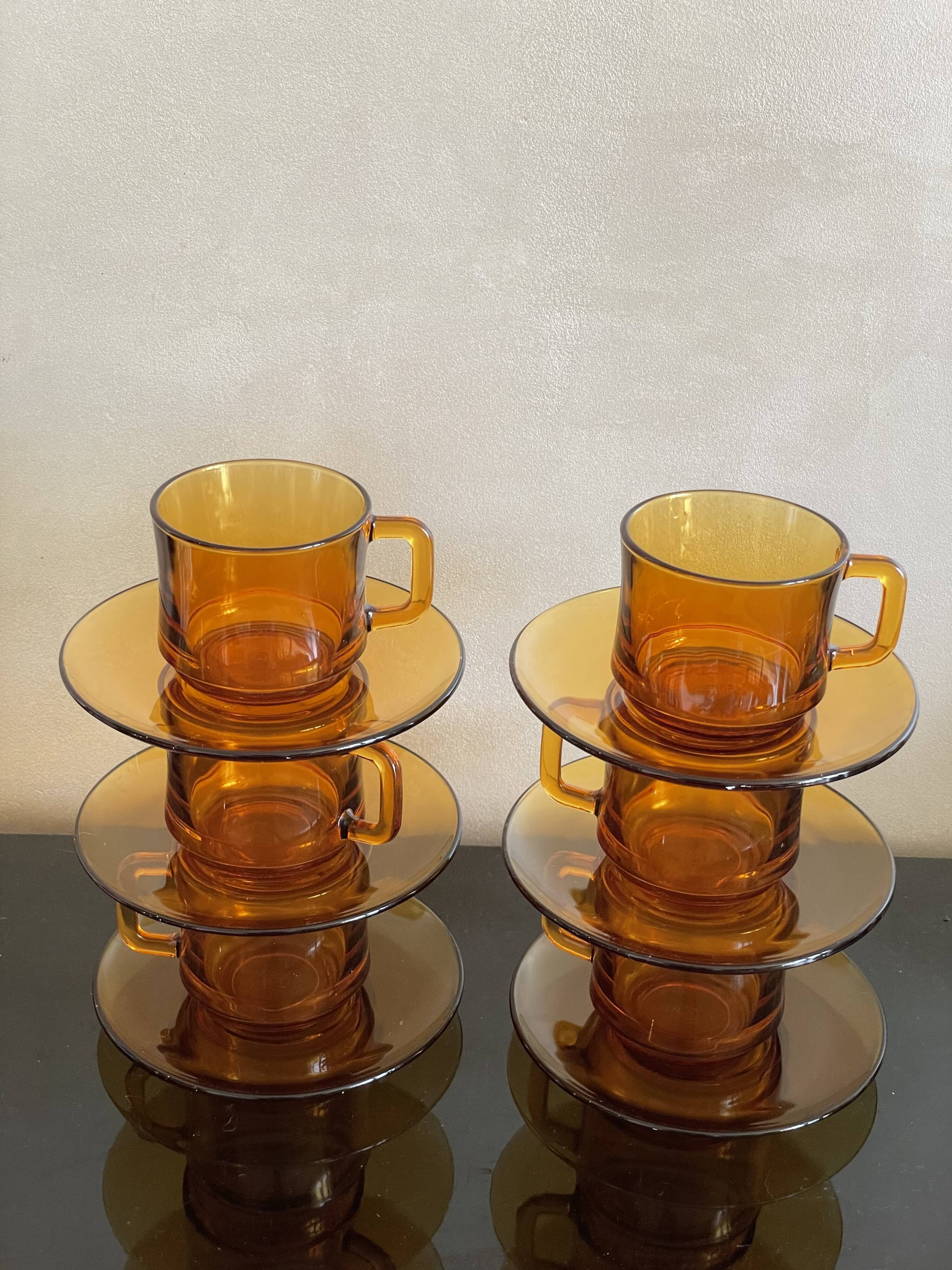 Duralex Amber Coffee Service