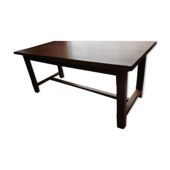 Solid wood farmhouse table
