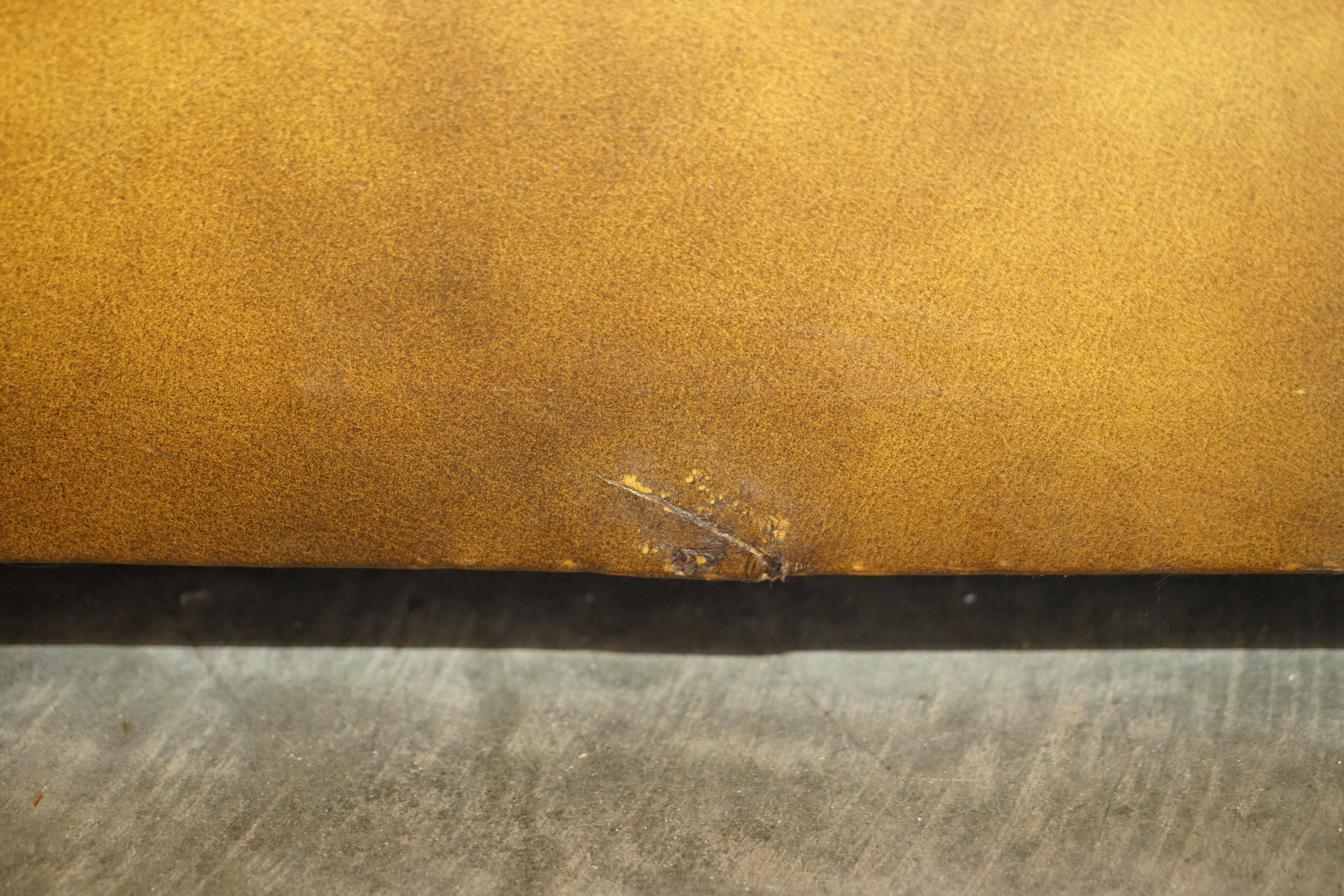 Ensemble vintage Chesterfield salon 3 pièces cuir