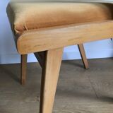 Bridge velvet curry armchair and compass feet