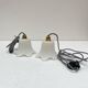Paire de lampes baladeuses tulipe vintage