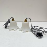 Paire de lampes baladeuses tulipe vintage